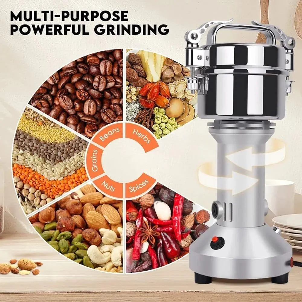DENX 1200W Power High Speed Multifunctional Grinder, Spices Grinder Capacity 200g, Coffee Grinder Speed 28000r/min, Using for Grinding Coffee/Beans/Spices/Grains/Herbs/Nuts, DX3221