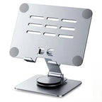 Laptop Stand & Phone Holder, Adjustable Foldable Laptop Riser with 360° Rotation, Ergonomic Stand for Laptops 10-17", Tablet Stand for iPad, Mobile, Kindle, MacBook, Universal Holder, L-003 