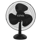 DENX 16 Inch Table Fan with 3 Speeds, Quiet Oscillating Pedestal Stand Fan for Bedroom, Office, Home Use, Portable Floor Fan with Portable Desk & Pedestal Fan, DX2546