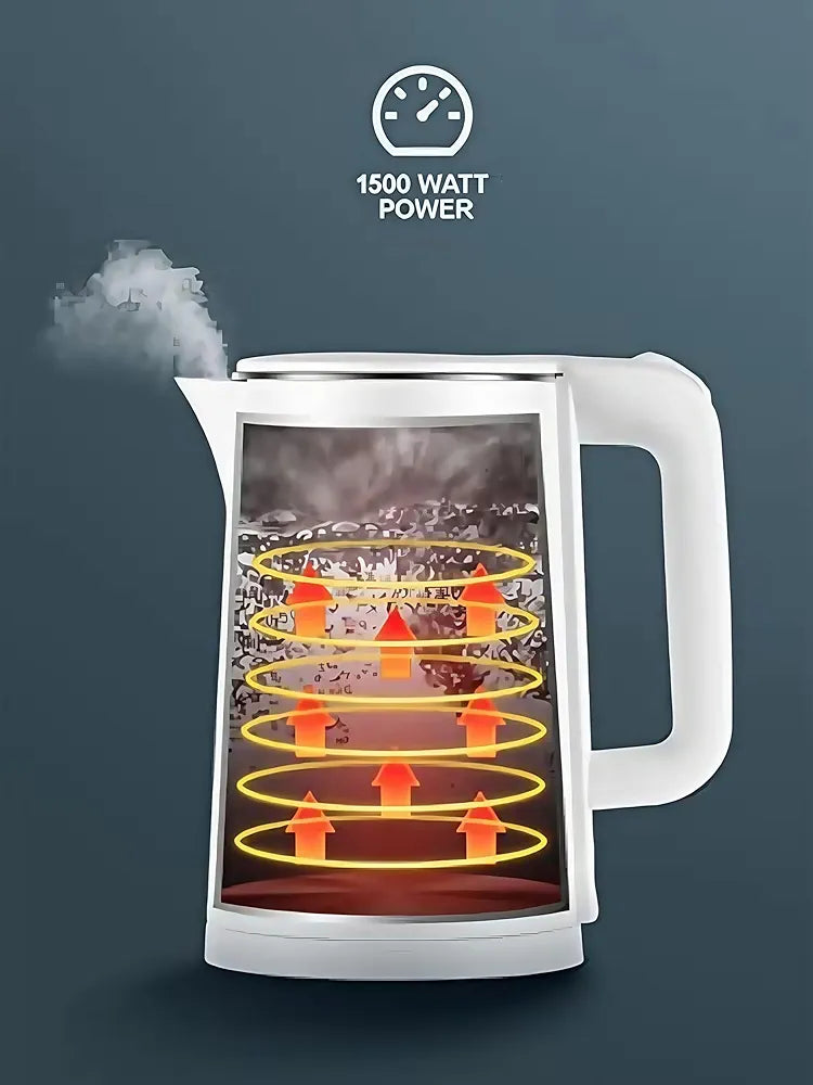 DENX 1.8L Cordless Electric Kettle, Tea Maker High-Speed Kettle, 360° Rotational Base, Teapot Perfect for Boiling Water, Milk, Coffee & Tea, for Home & Office Use, DX2096 