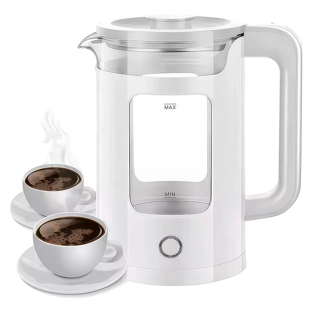 New Golden Creat Electric Kettle 2L, Fast Boil Glass Water Boiler with Auto Shut-Off, Boil-Dry Protection, 1500W Cordless Kettle for Boiling, Milk, Coffee & Tea, for Home & Office, NGC-133 