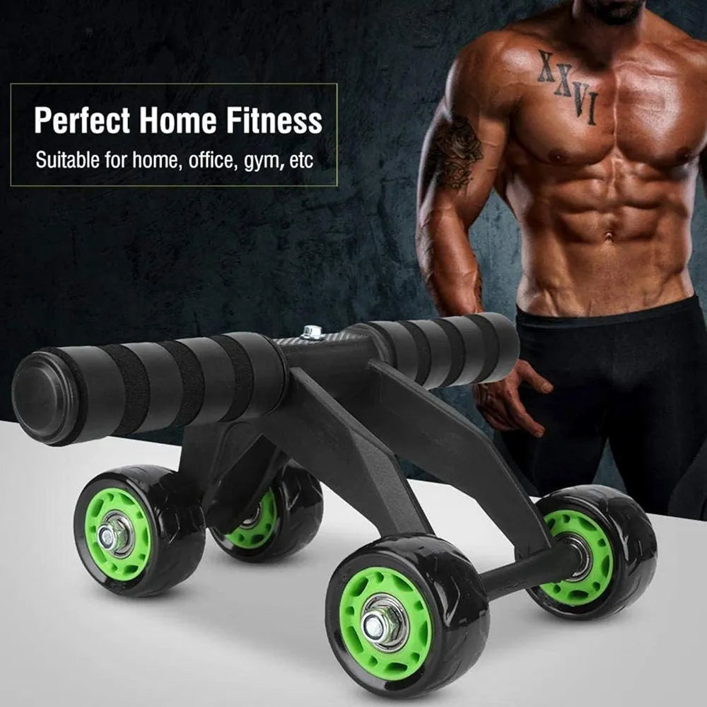 Ab Roller Wheel, Ab Roller Exercise Equipment for Core Workout, Ab Wheel Roller for Home Gym, Ab Workout Equipment for Abdominal Exercise, Abdominal Wheel Roller with Stretching Band,Full Body Workout
