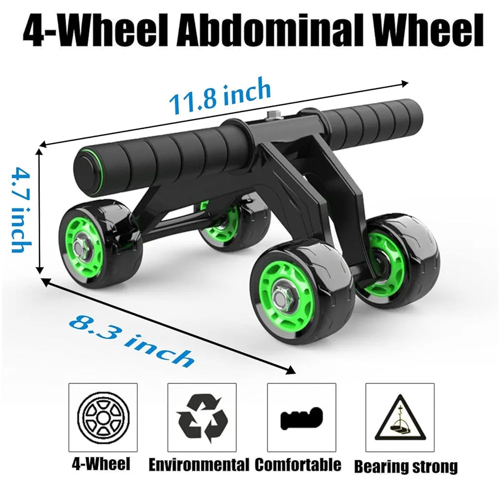 Ab Roller Wheel, Ab Roller Exercise Equipment for Core Workout, Ab Wheel Roller for Home Gym, Ab Workout Equipment for Abdominal Exercise, Abdominal Wheel Roller with Stretching Band,Full Body Workout