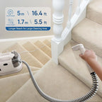 DENX Professional Carpet Cleaner, Sofa Cleaner, Upholstery Cleaner, Rug Washer, Curtain Cleaner, Portable Wet and Dry Carpet Washer, Dual Tank, Deep Cleaning Machine for Home, Office, Car, DX2909