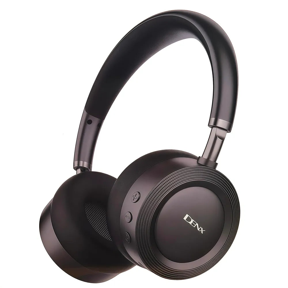 DENX Wireless Bluetooth Headphones with Mic, Over Ear Foldable Headset for Gaming, Music, Movies, Travel, Type-C Charging, Bluetooth 5.4 Compatible with Android, iPhone, Tablet, Laptop, DX657 