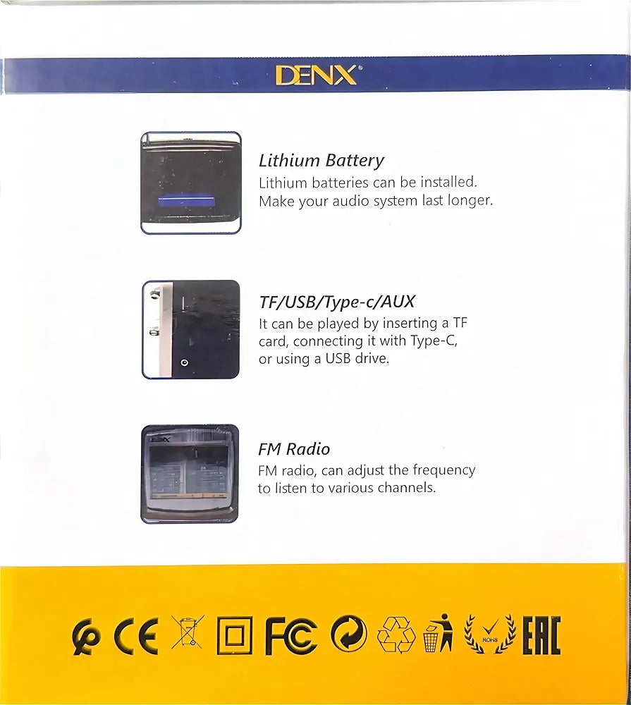 DENX Old Radio Speaker Bluetooth & HIFI-Speaker, Sd Card, Usb And Aux Port, Radio FM/AM/SW Brown wood Portable Audio TF Card USB Flash disk Aux playback, DX2447