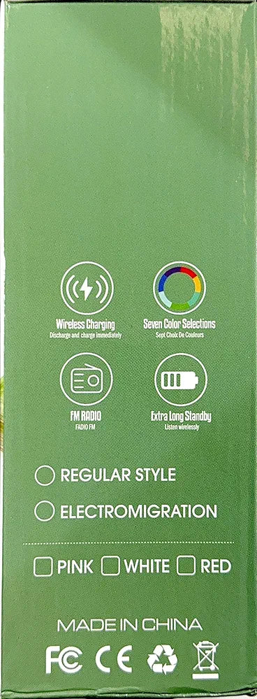 G3 LED Wireless Charging Speaker with Alarm Clock, 16M Colours, 10W Fast Charging, Sound Machine, App Control, Pink/White/Red,