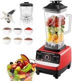 New Golden Creat 5500W High Speed Blender 2.5L, Ice Crusher, Smoothie Maker, Juice Mixer, Coffee Grinder, Dry & Wet Blender, Nut Chopper, Spice Grinder, Food Processor for Home Kitchen – Red Black