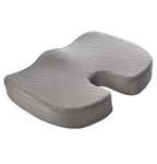 DENX Gel U Shaped Seat Cushion, Memory Foam With Cooling Gel Layer, Breathable Mesh Velvet Cover, Non Slip Base, Ergonomic Support For Office Chair, Car Seat, Gaming Chair, DX2511