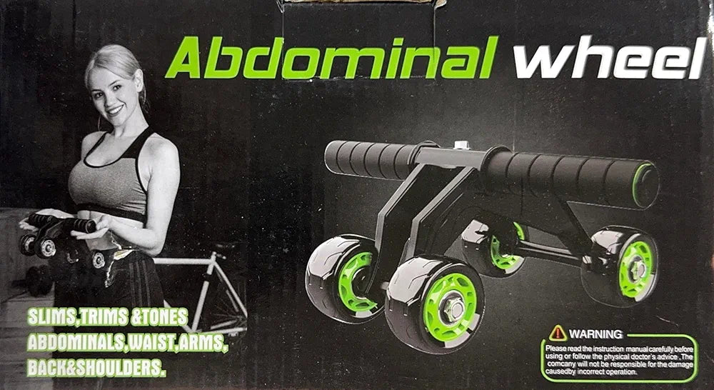 Ab Roller Wheel, Ab Roller Exercise Equipment for Core Workout, Ab Wheel Roller for Home Gym, Ab Workout Equipment for Abdominal Exercise, Abdominal Wheel Roller with Stretching Band,Full Body Workout