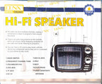 DENX Old Radio Speaker Bluetooth & HIFI-Speaker, Sd Card, Usb And Aux Port, Radio FM/AM/SW Brown wood Portable Audio TF Card USB Flash disk Aux playback, DX2447