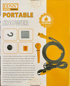 DENX Portable 12V Electric Shower Kit Outdoor for Car, Pet, Dog, Camping & Travel, Car Washing, Hiking Shower Pump, 60W High Pressure, DX3612