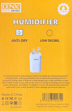 DENX 1.3L Ultrasonic Cool Mist Air Humidifier & Essential Oil Aroma Diffuser, 4 Mist Levels, Auto Shut-Off, Low Noise, Portable Rechargeable Humidifier for Bedroom, Baby Room, Home, and Office, DX1927