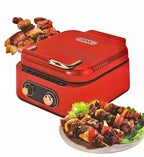 DENX 1800W Multi Function Electric Hot Pot Grill 2.5L, Non Stick Aluminum, Tabletop Bbq Grill, With Adjustable Thermostat, Sauce Tray, And Cool Touch Handles, For Indoor Cooking, DX3421