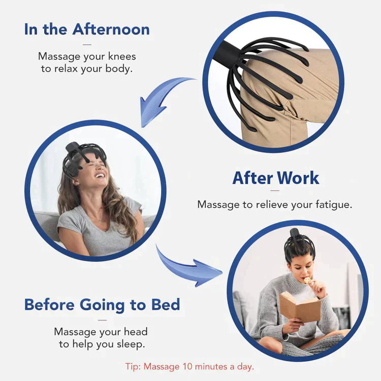 360° Ultra Head Massager جهاز تدليك الرأس بزاوية 360 درجة